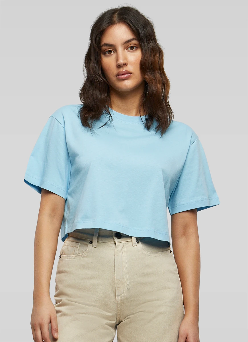 Build Your Brand Ladies Short Oversized Tee