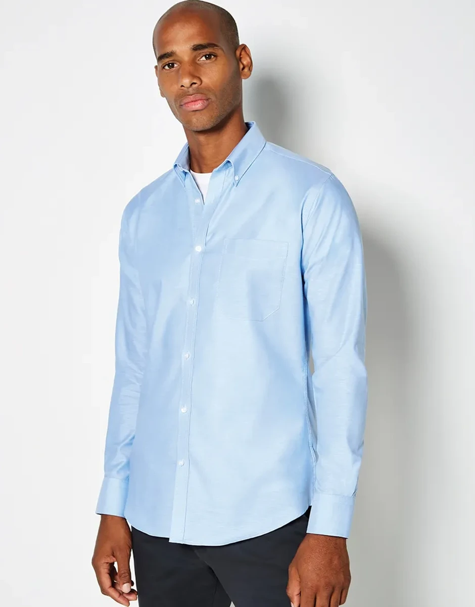 Kustom Kit Slim Fit Workwear Oxford Shirt Longsleeve