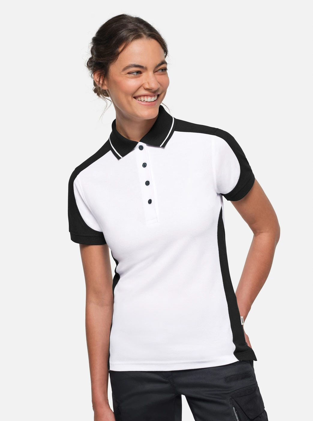 Hakro Ladies Polo Contrast Mikralinar Eco