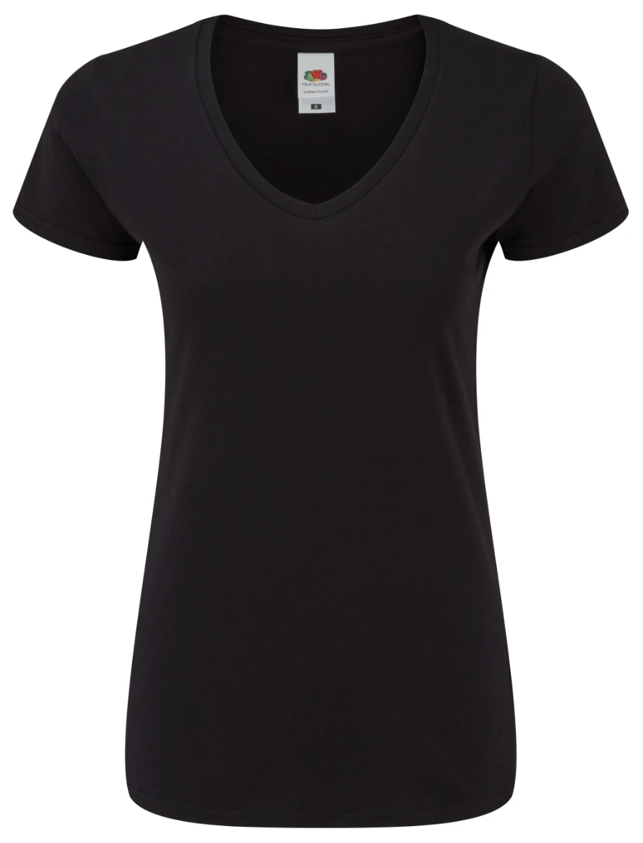 Fruit of the Loom Ladies Iconic 150 V-Neck T