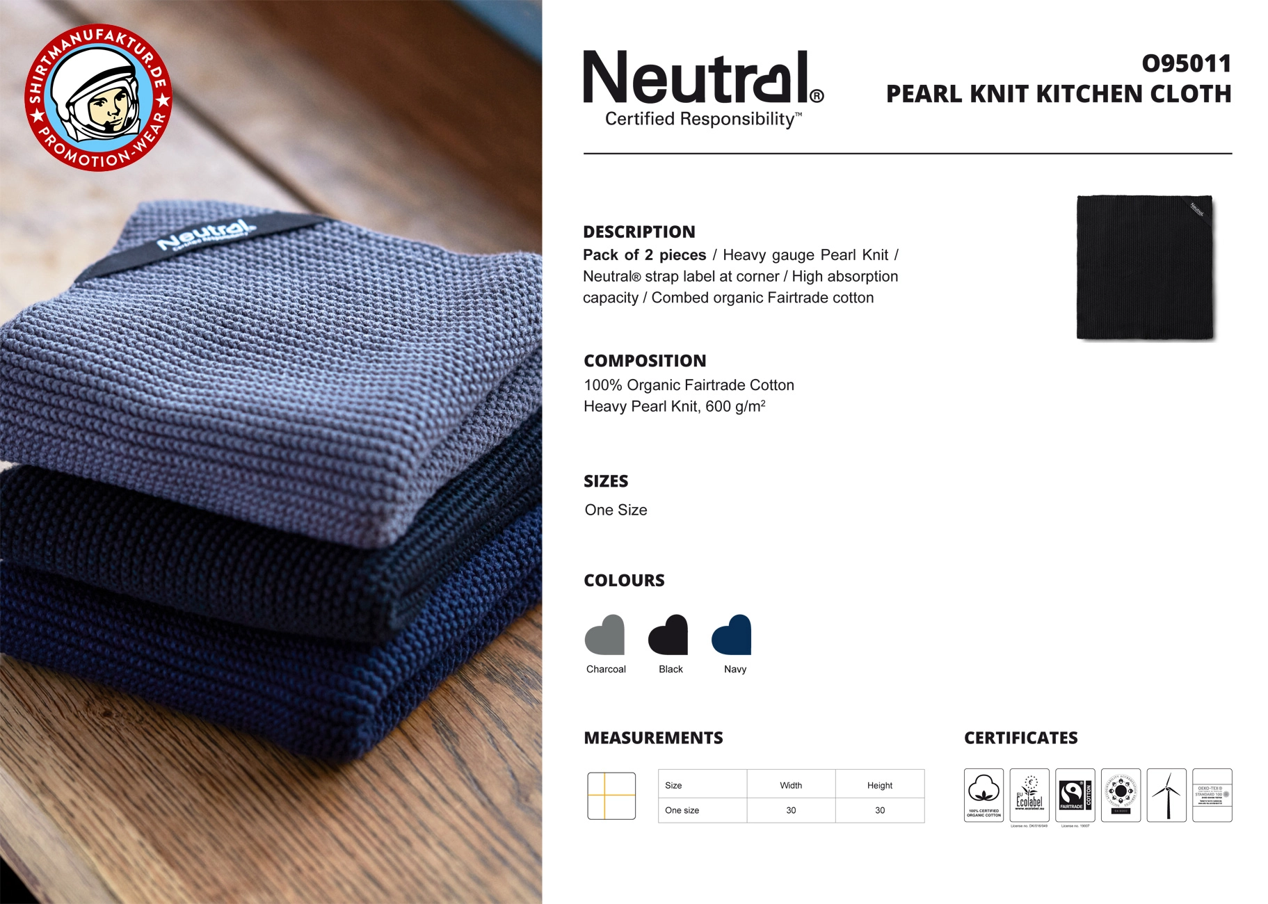 Neutral Pearl Knit Kitchen Cloth