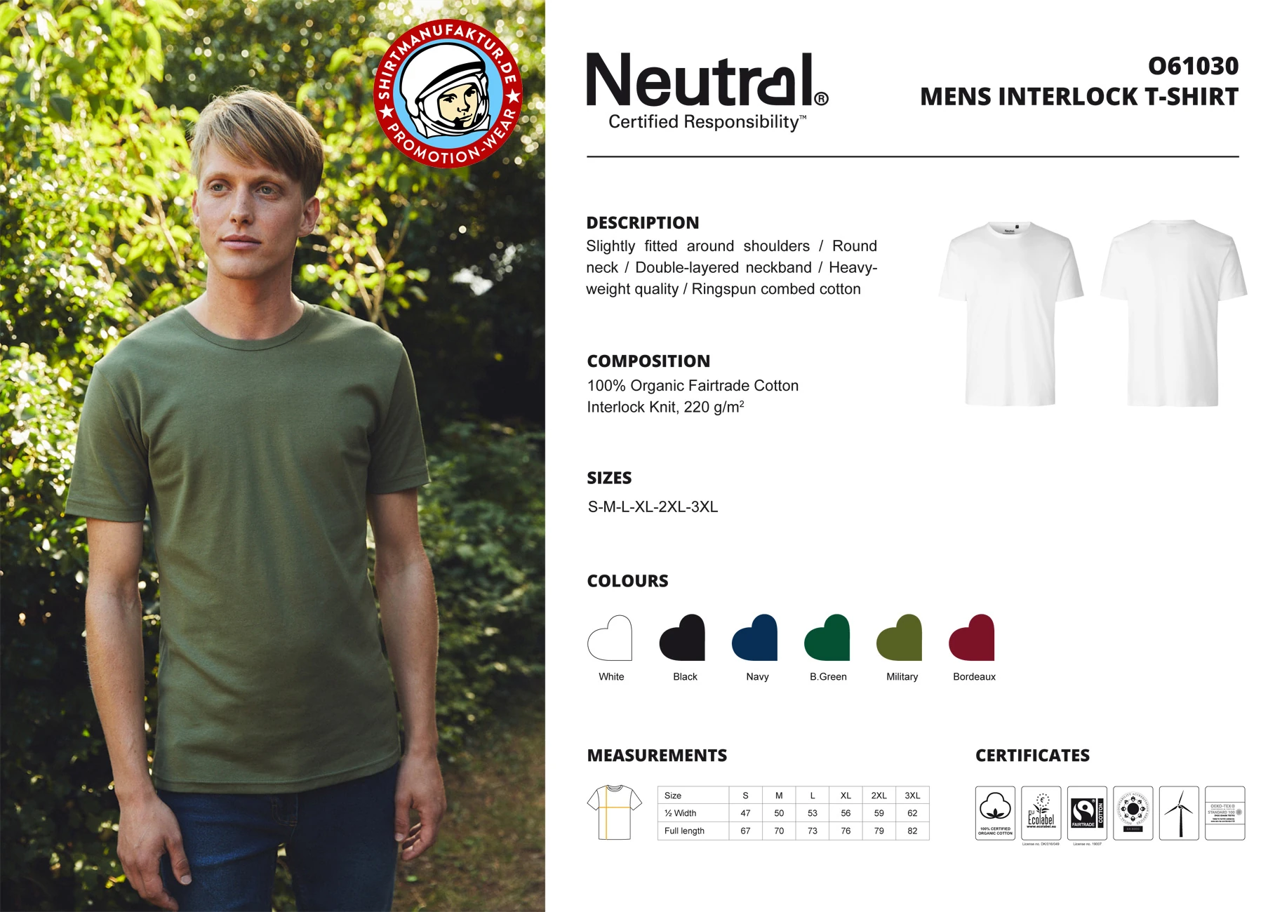 Neutral Mens Interlock T-Shirt