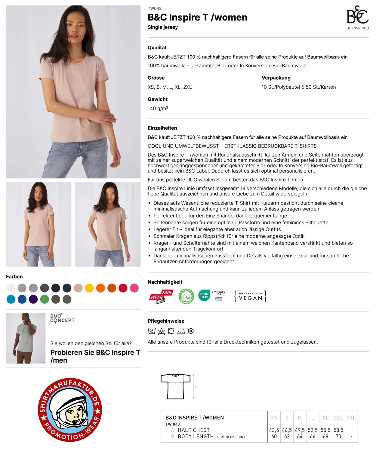B&C Womens Inspire T