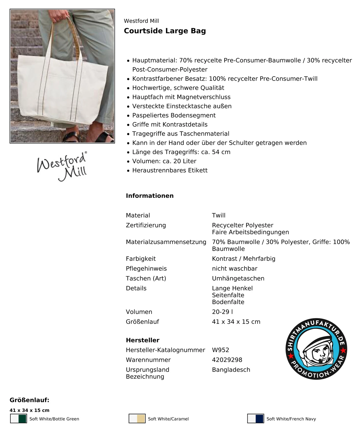 Westford Mill Courtside Large Bag
