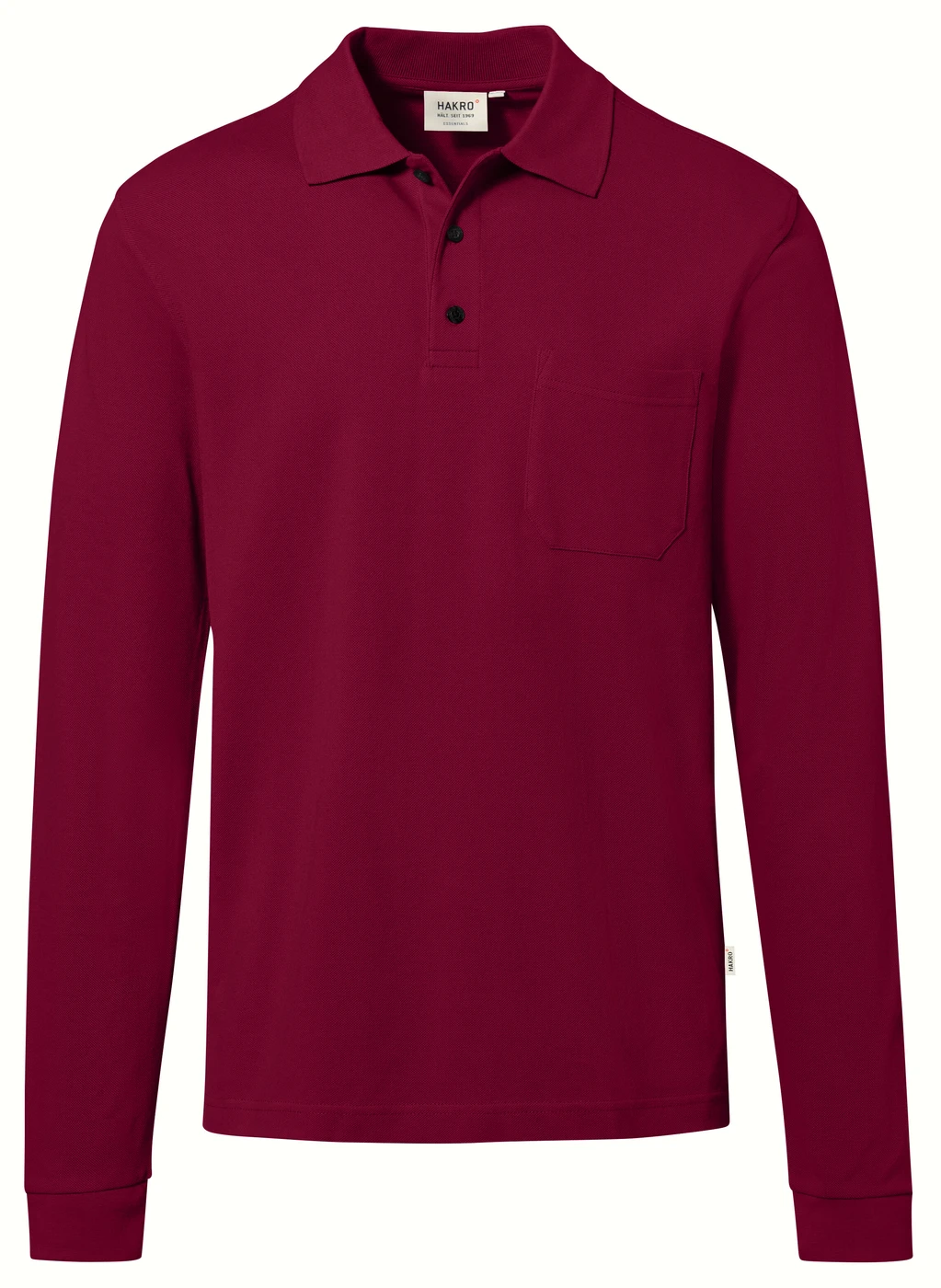 Hakro Pocket-Longsleeve-Polo Mikralinar Eco