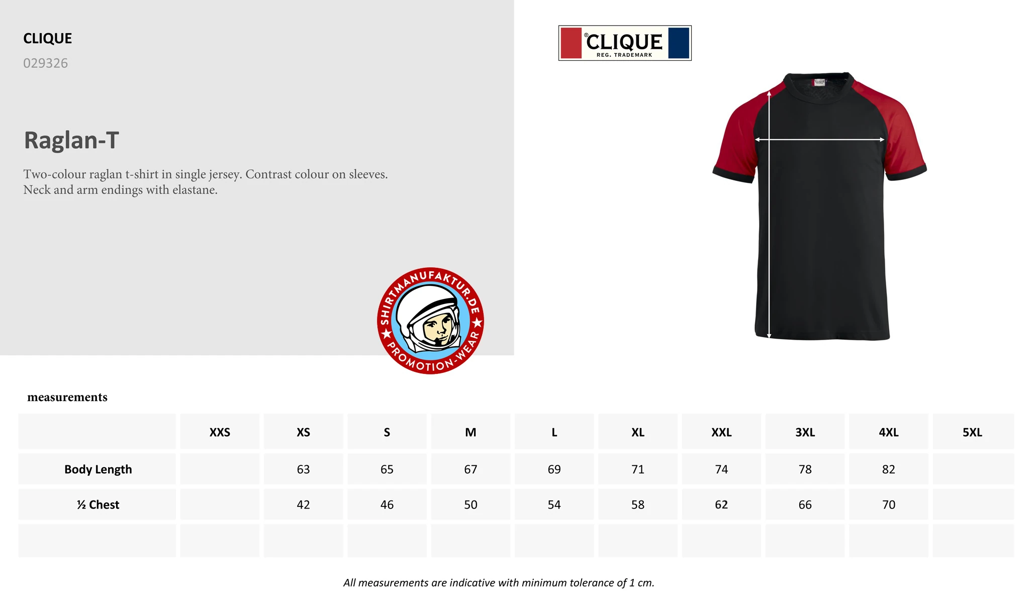 Clique Raglan-T