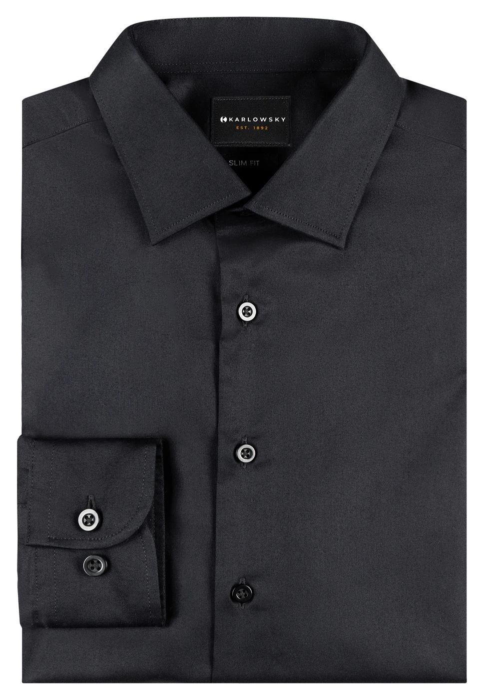 Karlowsky Langarm Herrenhemd Active-Stretch Slim-Fit