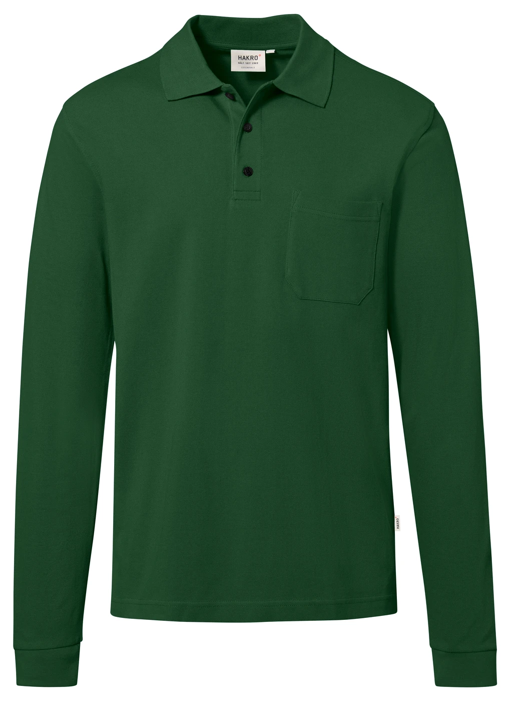 Hakro Pocket-Longsleeve-Polo Mikralinar Eco