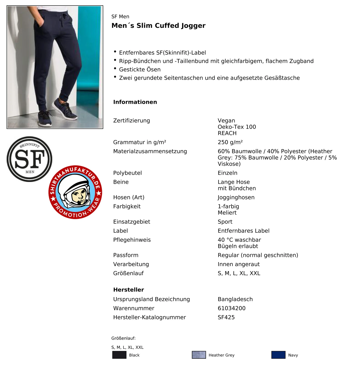 SkinniFit Slim Cuffed Jogger