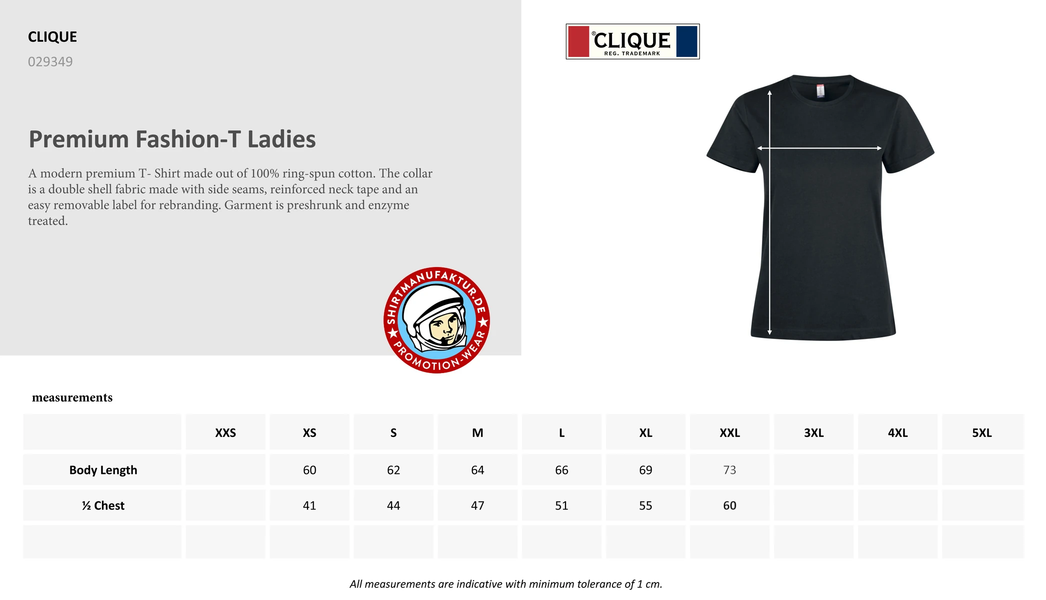 Clique Womens Premium Fashion-T