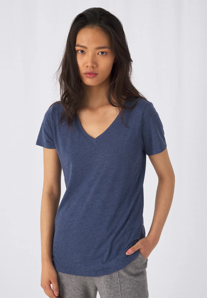 B&C Womens V-Neck Triblend T-Shirt