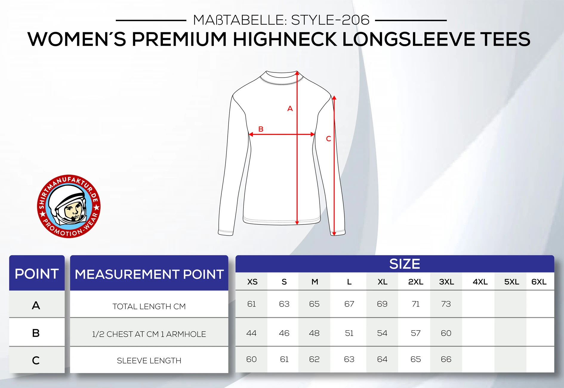 HRM Womens Premium Highneck Longsleeve