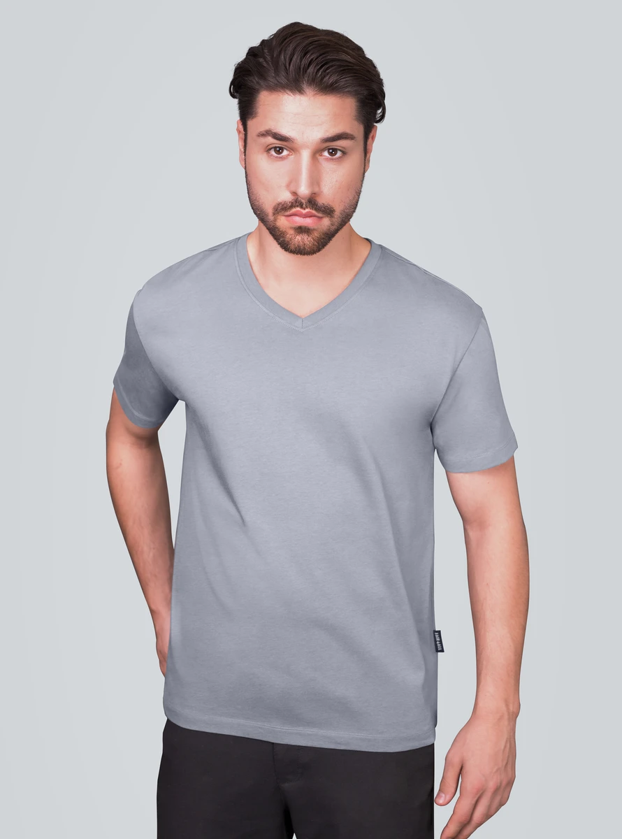 HRM Mens Luxury V-Neck Tee