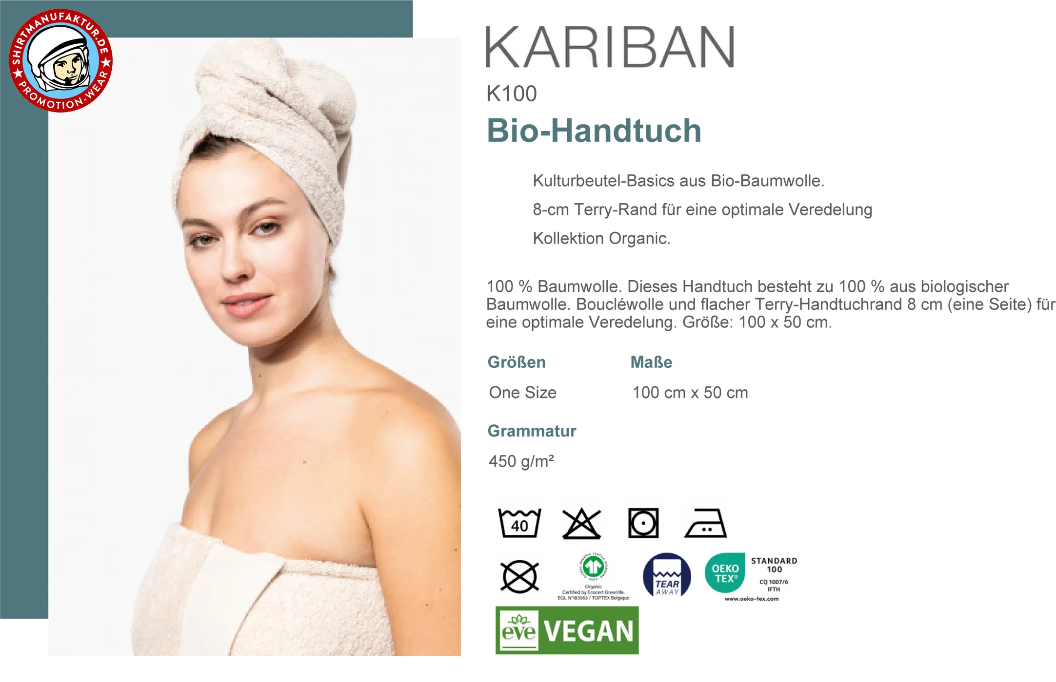 Kariban Bio-Handtuch
