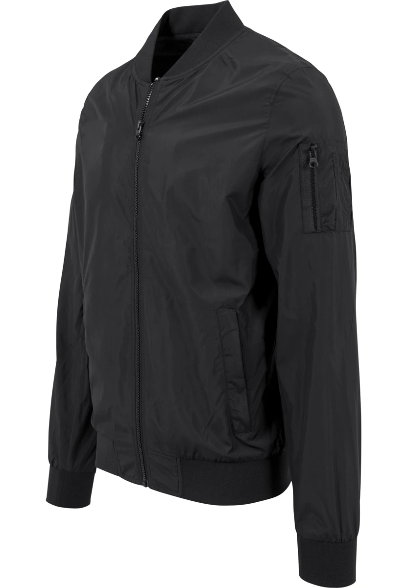 Build Your Brand Nylon Bomber Jacket