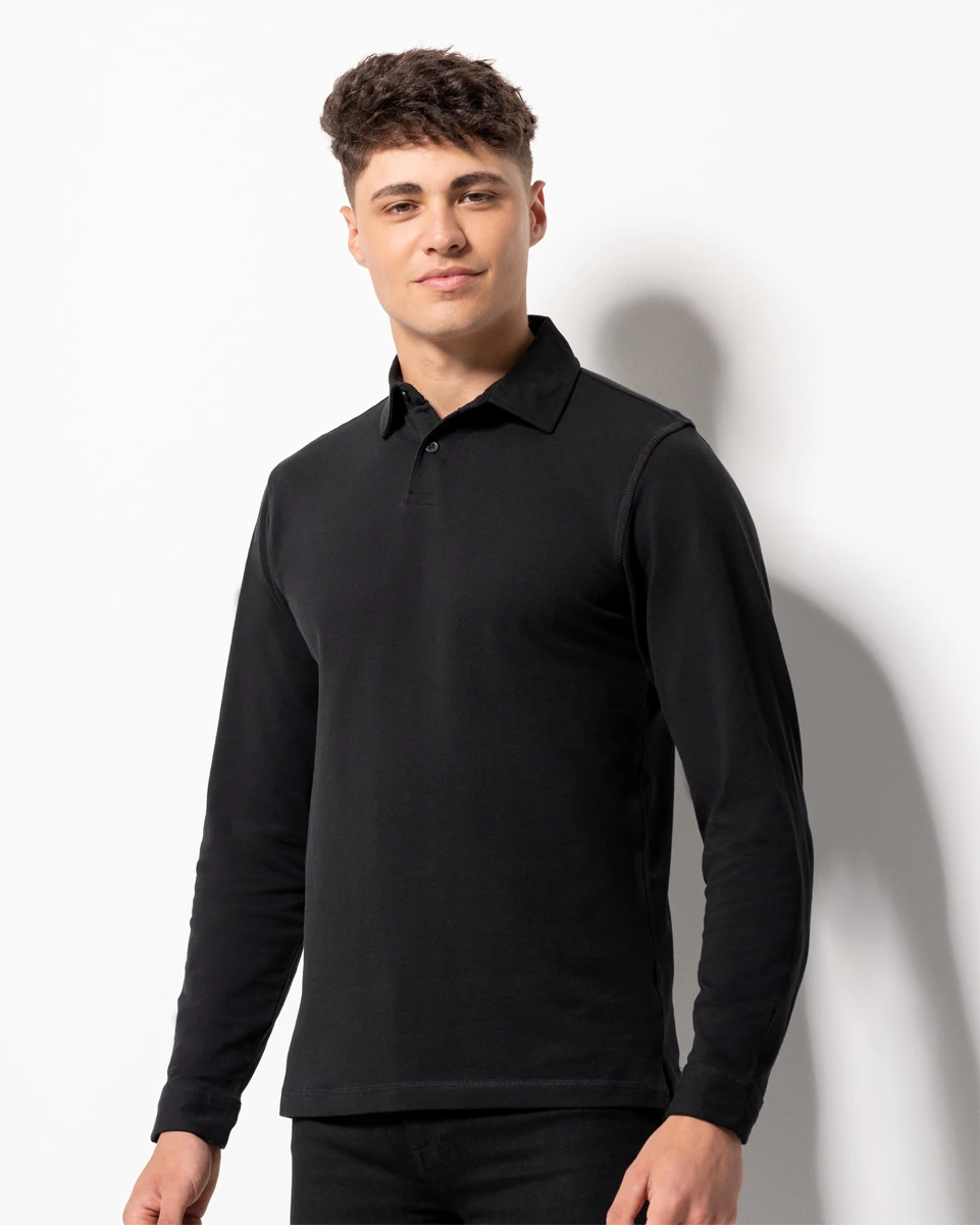 SkinniFit Long Sleeved Stretch Polo