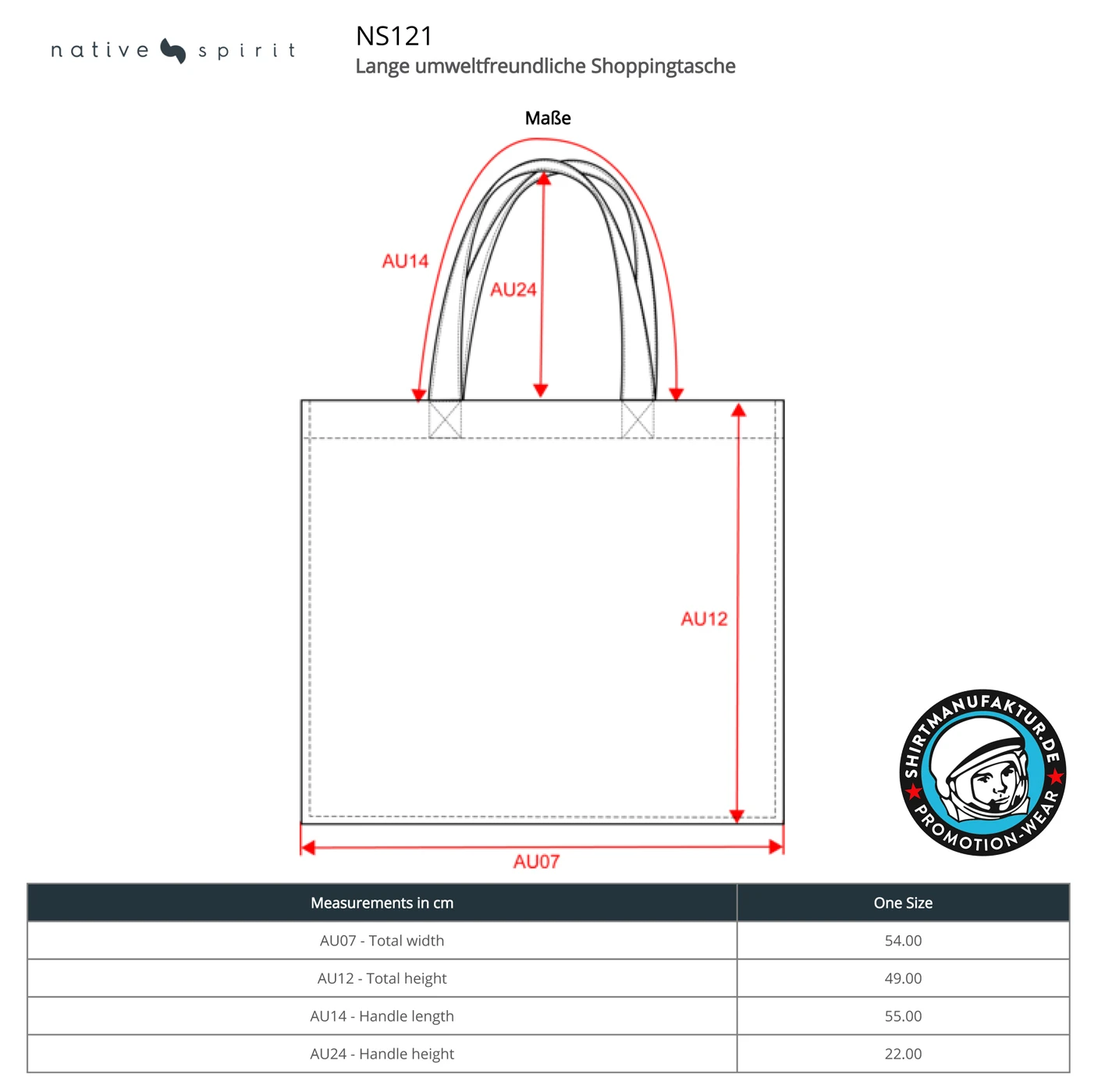 Native Spirit Long Shopping Bag