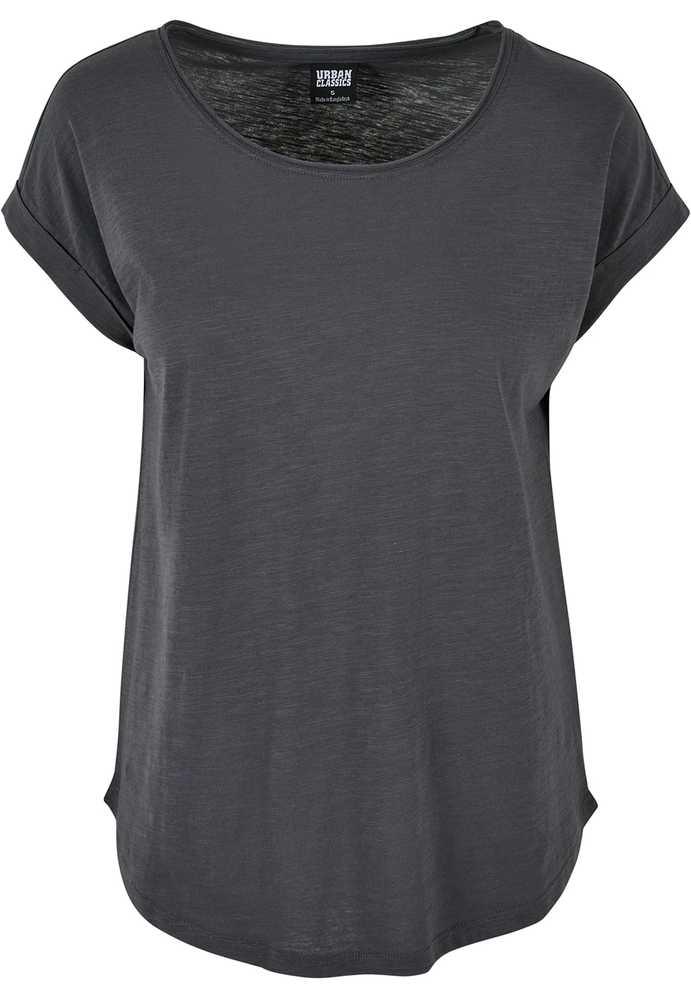 Build Your Brand Ladies Long Slub Tee