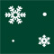 bottle/white snowflakes