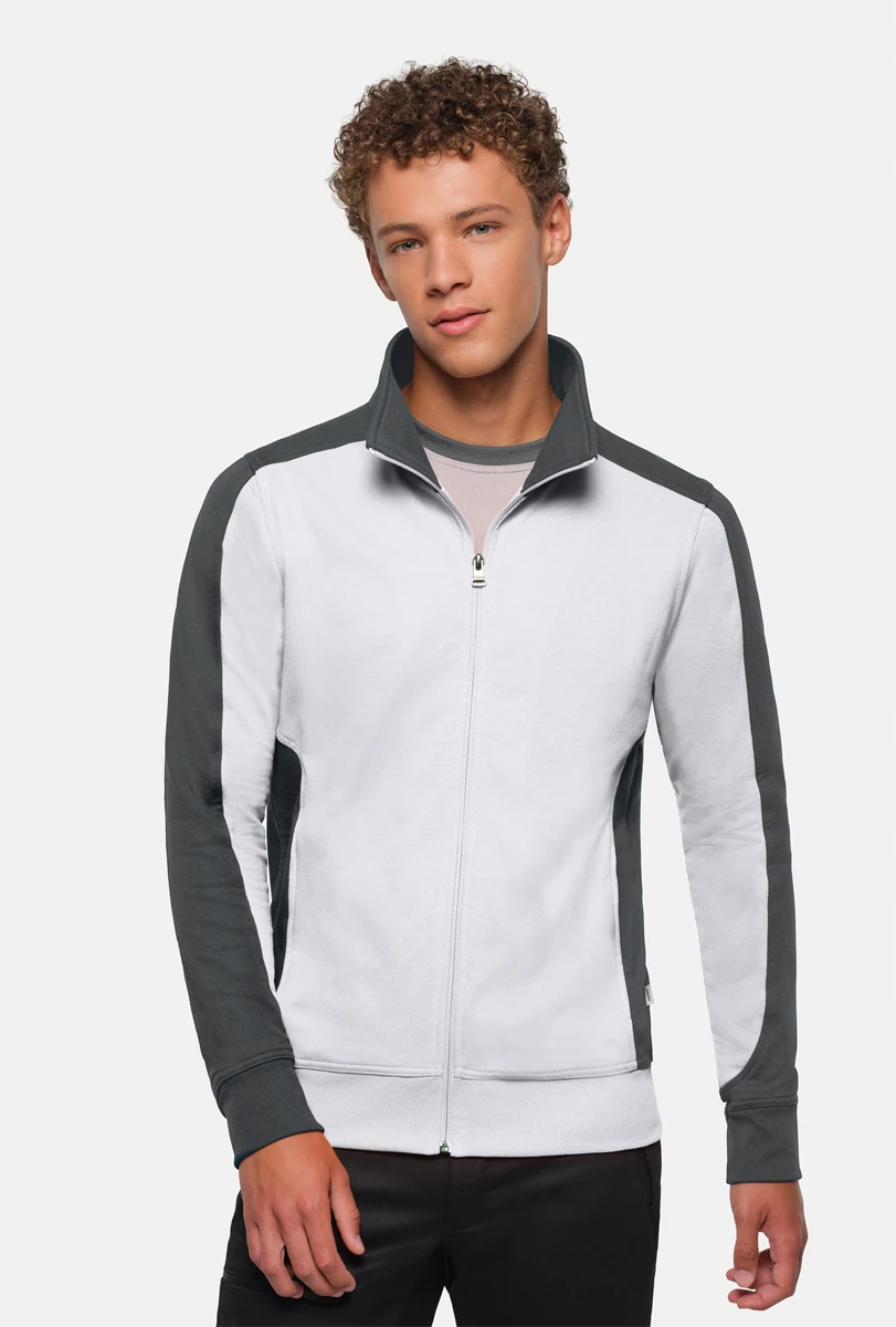 Hakro Sweatjacke Contrast Mikralinar 
