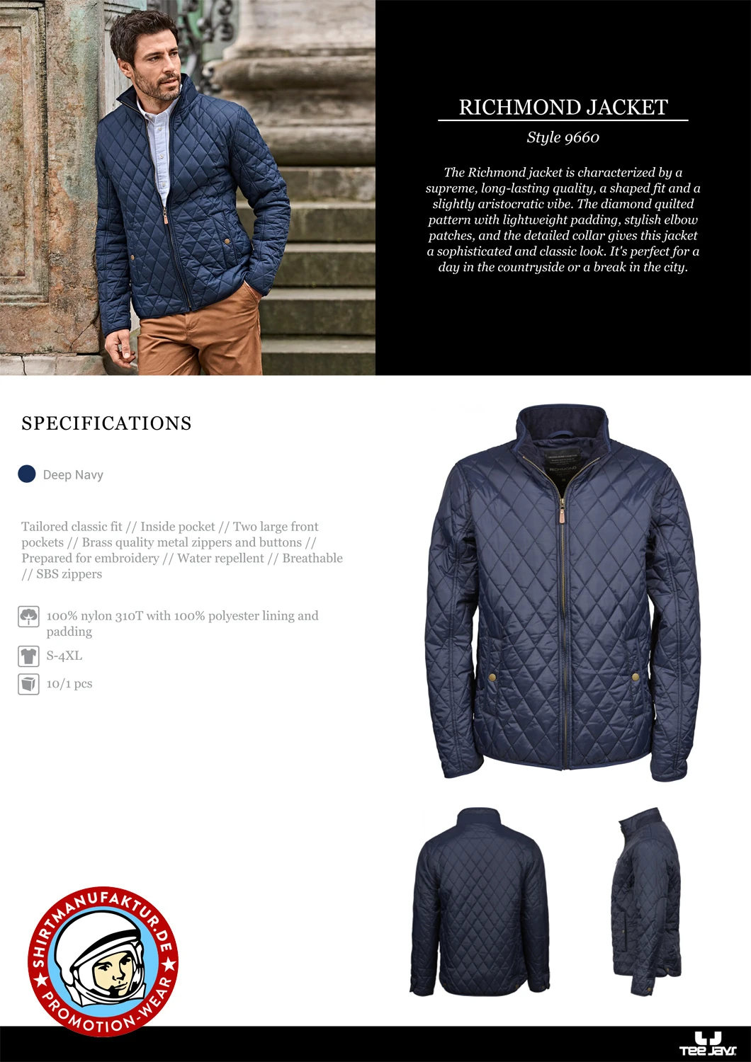 Tee Jays Mens Richmond Jacket