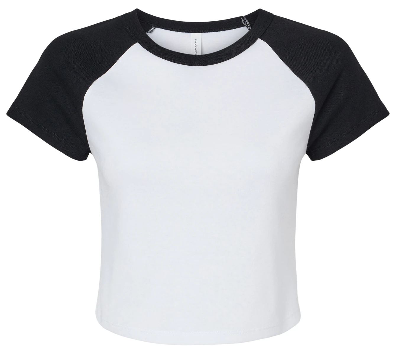 Bella Womens Micro Rib Raglan Baby Tee