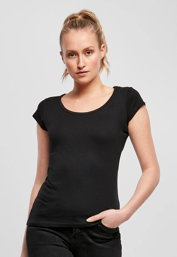 Build Your Brand Ladies Back Cut Tee