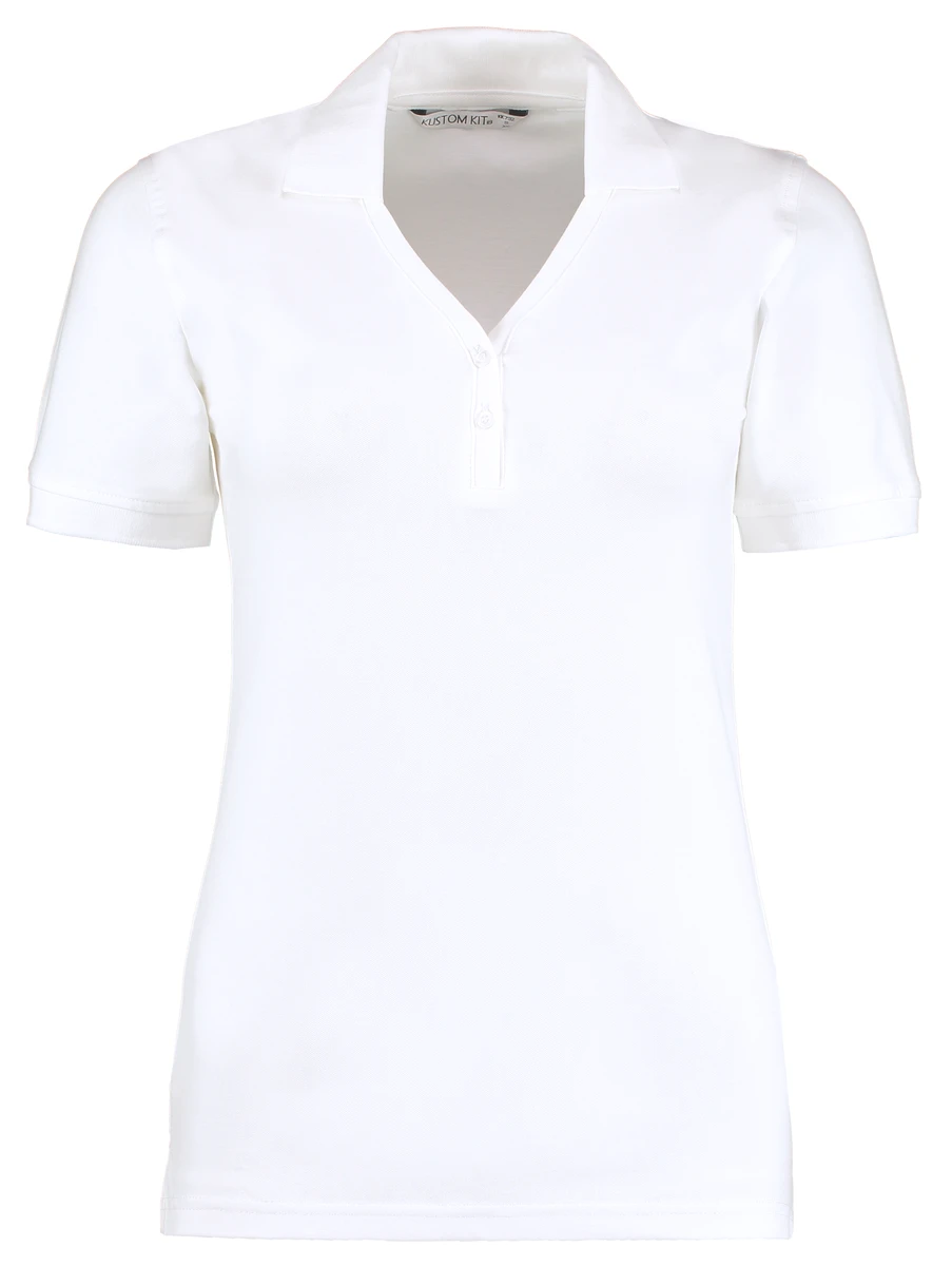 Kustom Kit Womens Comfortec V-Neck Polo