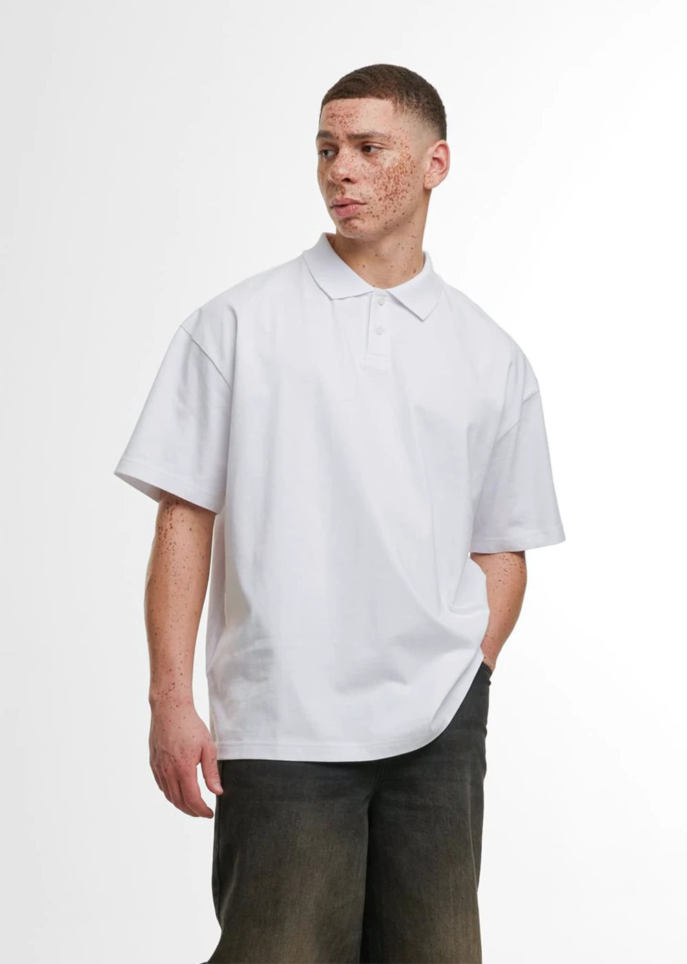 Build Your Brand Oversized Polo Shirt