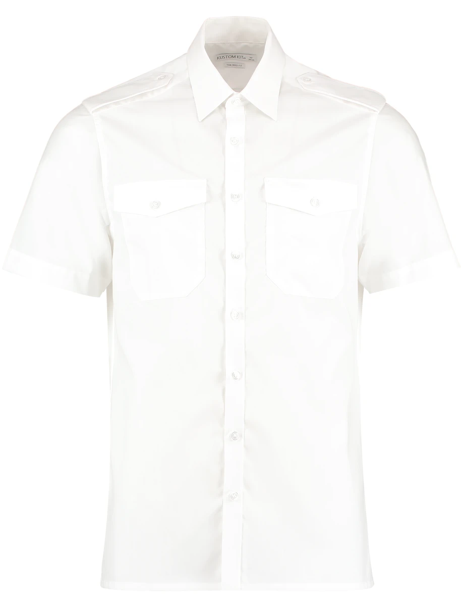 Kustom Kit Tailored Fit Pilot Shirt
