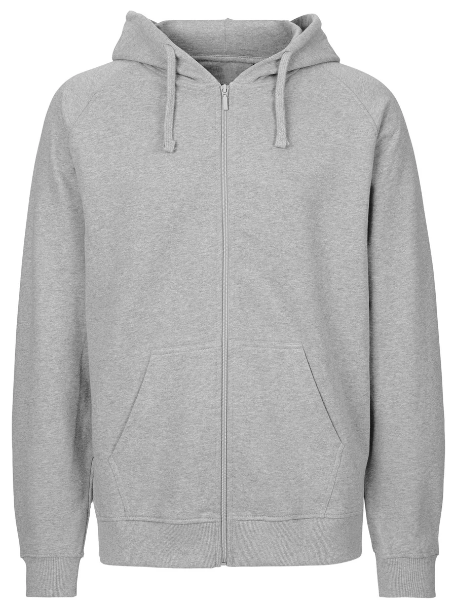 Neutral Unisex Tiger Cotton Hoodie With Zipper