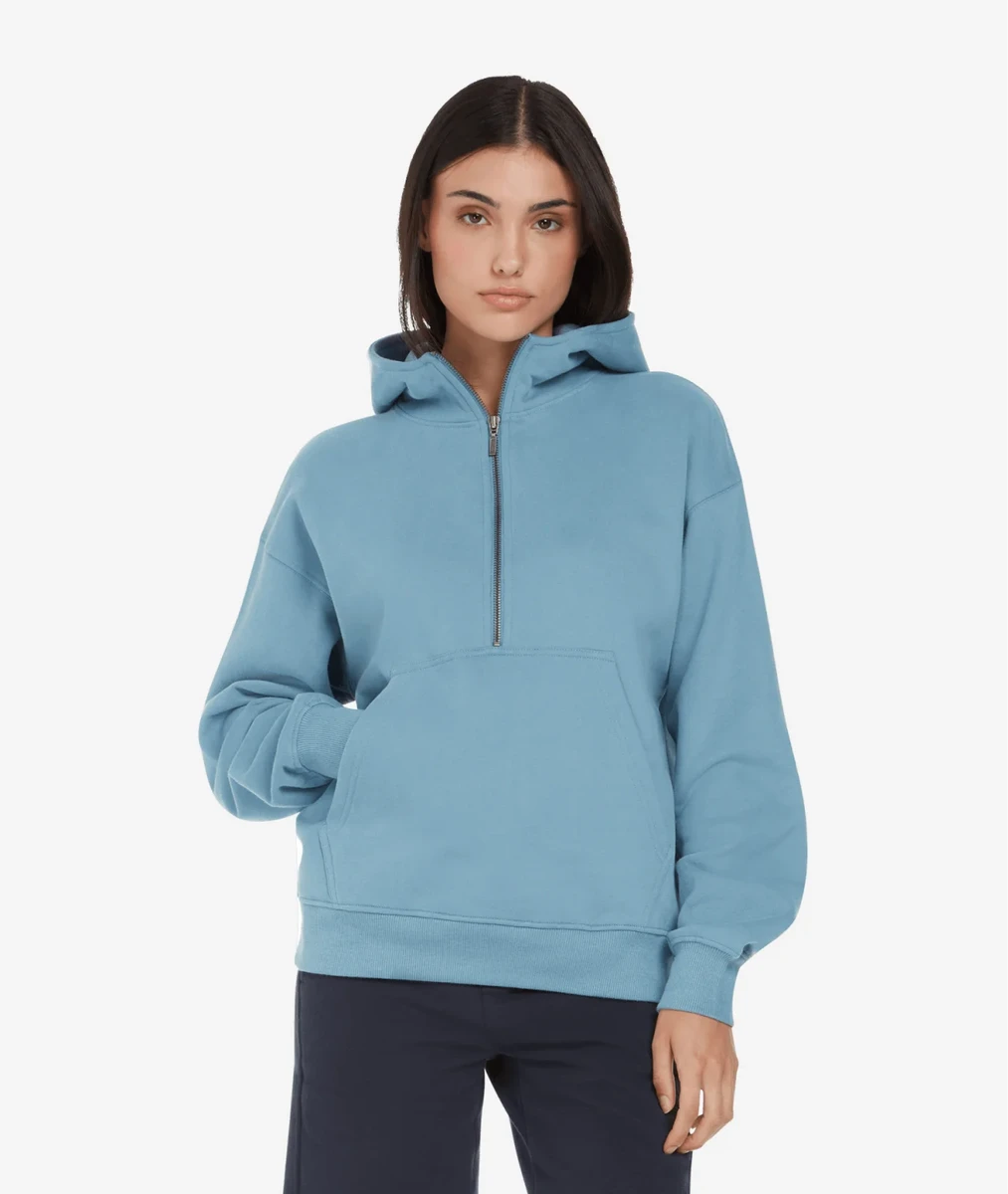 Earth Positive Womens Half-Zip Hoodie