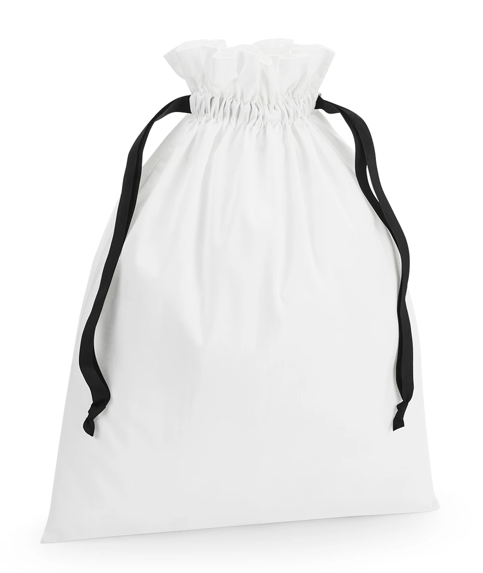 Westford Mill Cotton Gift Bag With Ribbon Drawstring
