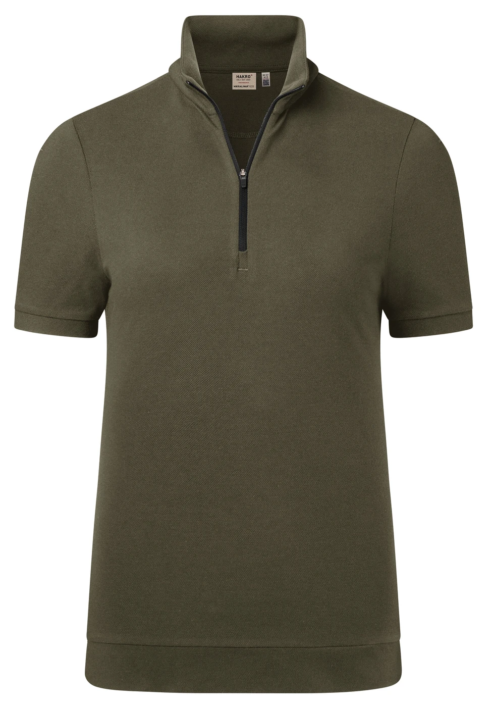 Hakro Ladies Zip Shirt Piqué Mikralinar Eco