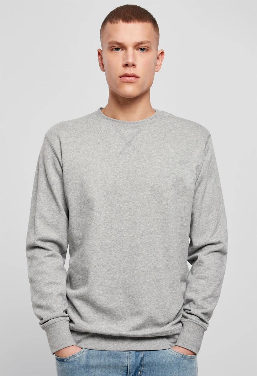 Build Your Brand, Light Sweatshirt BY010, grey melange