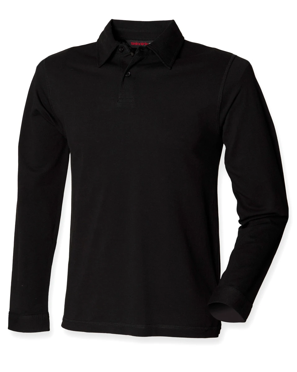 SkinniFit Long Sleeved Stretch Polo