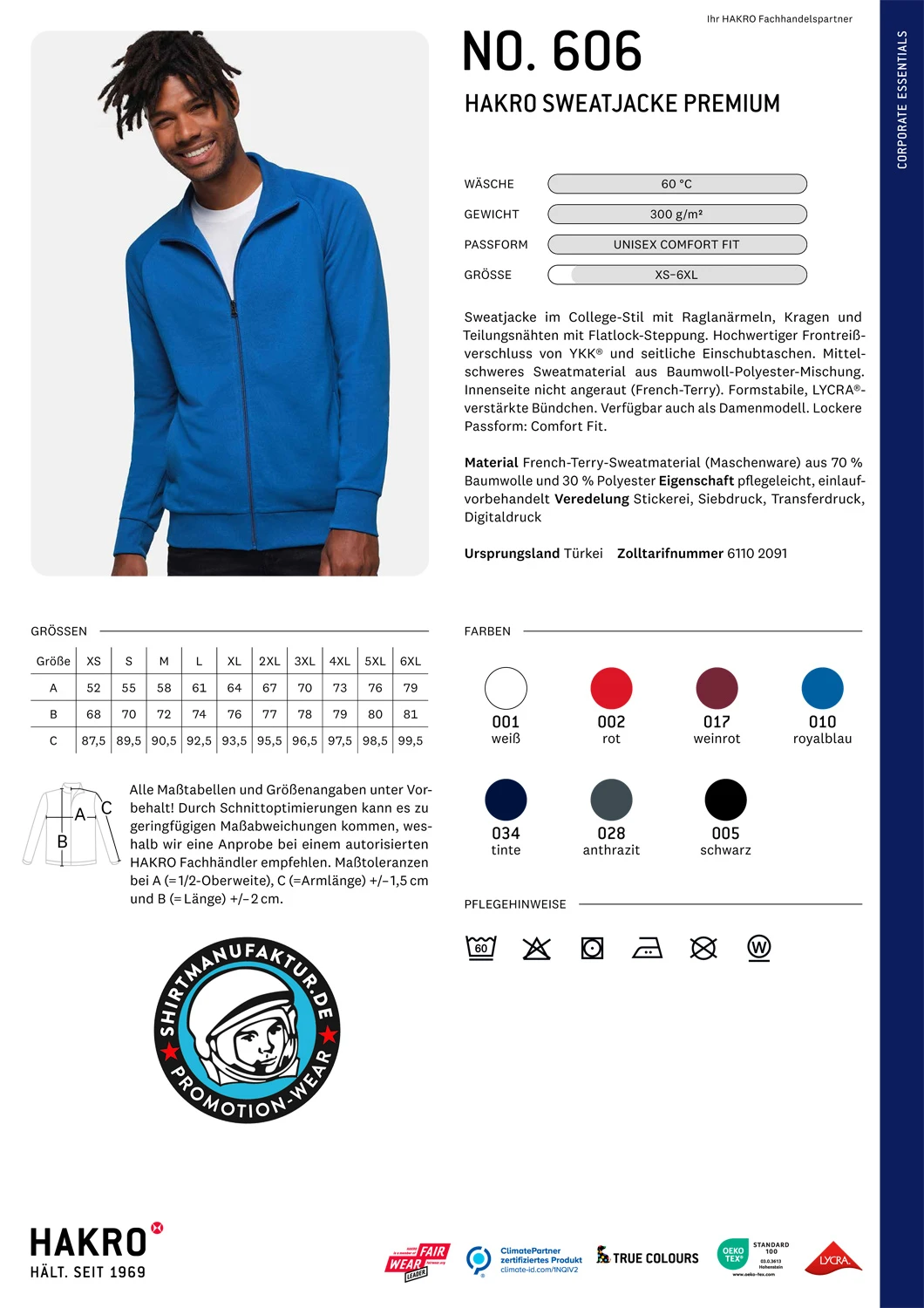 Hakro Sweatjacket Premium