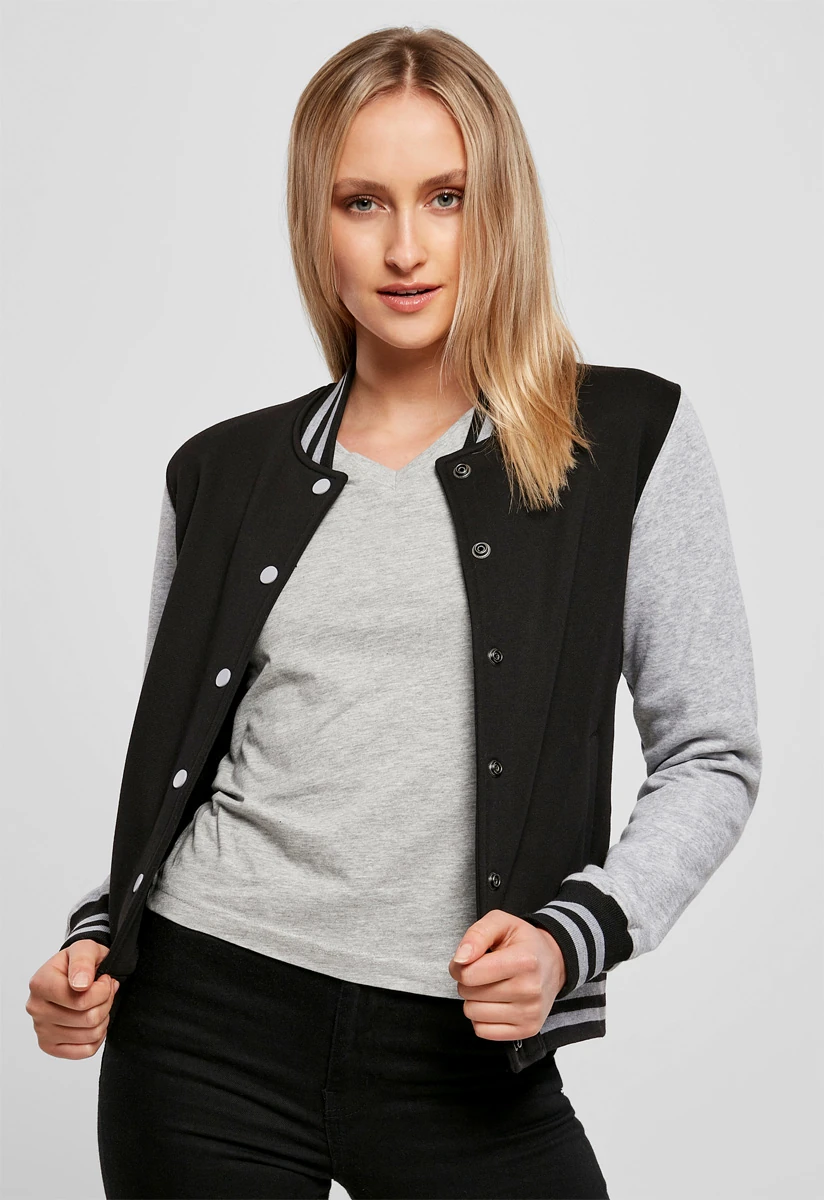 Build Your Brand Ladies Sweat College Jacket