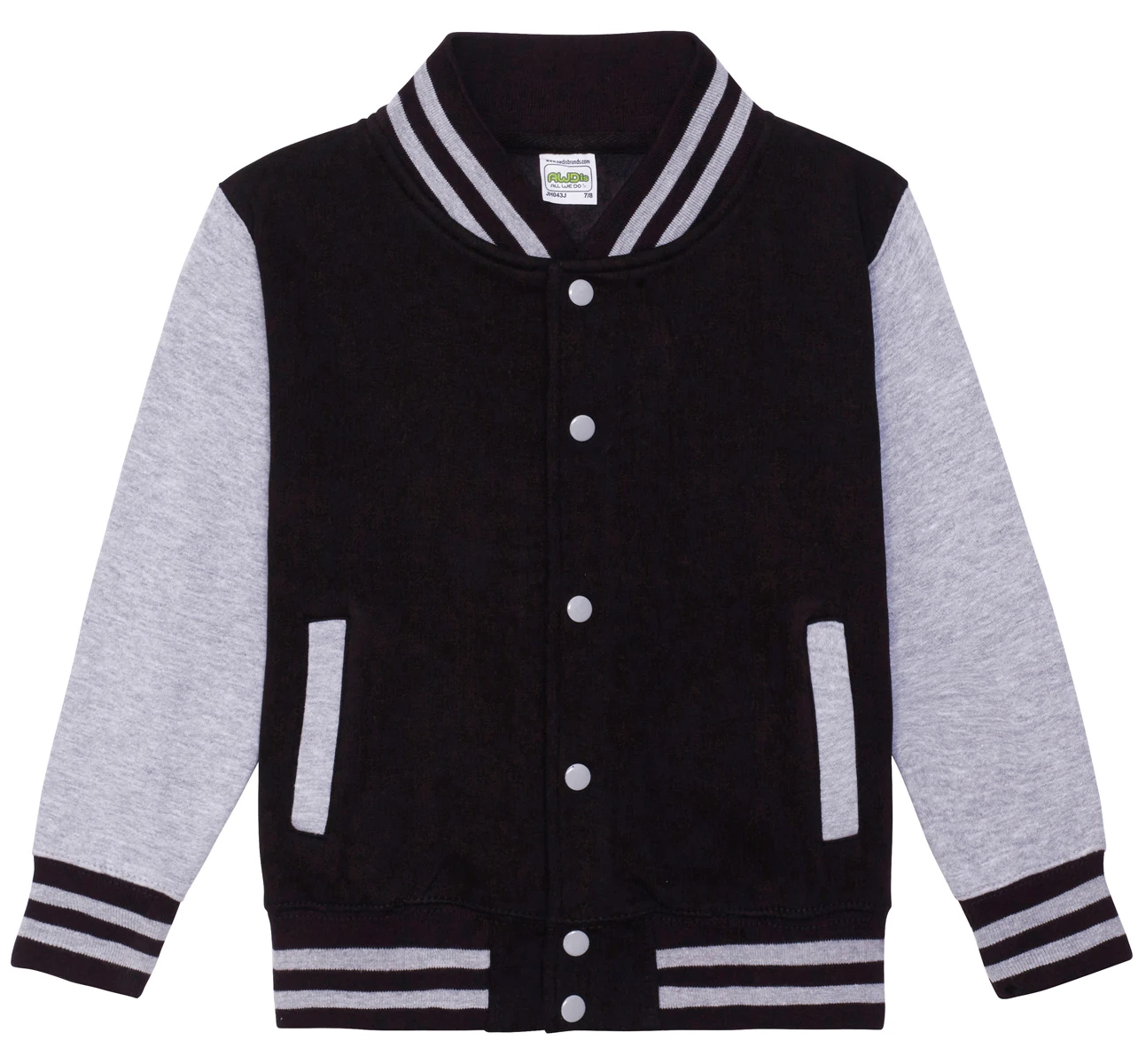 Just Hoods Kids Varsity Jacket