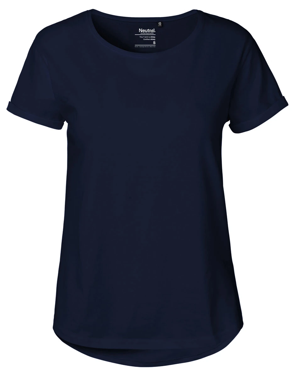 Neutral Ladies Roll Up Sleeve T-Shirt