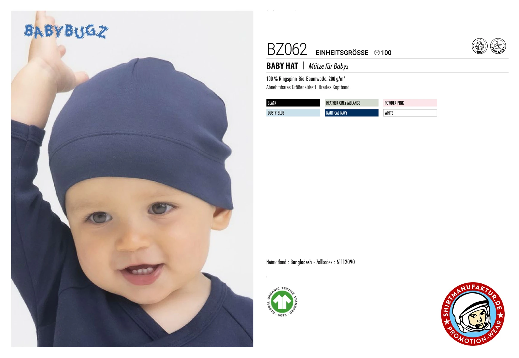 Babybugz Baby Hat