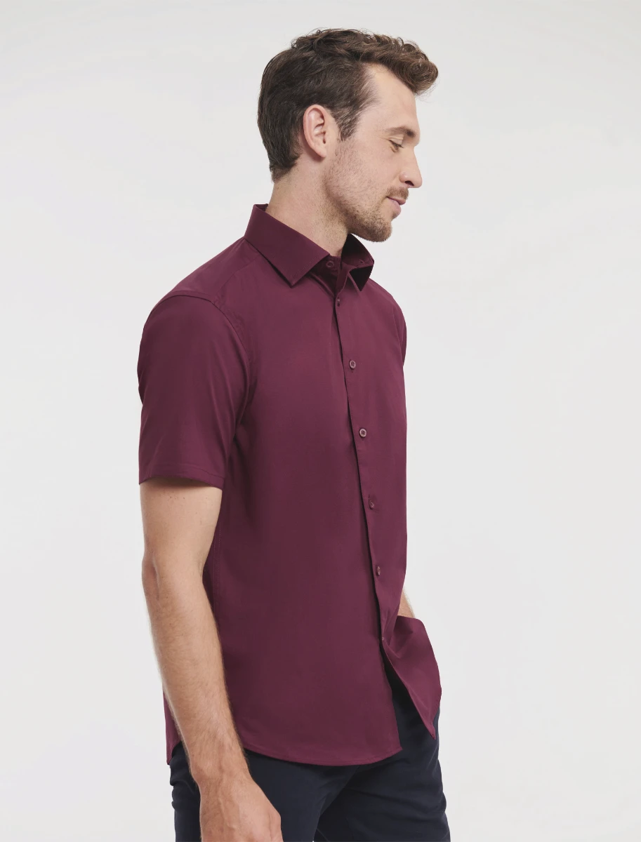 Russell Mens Short Sleeve Fitted Shirt