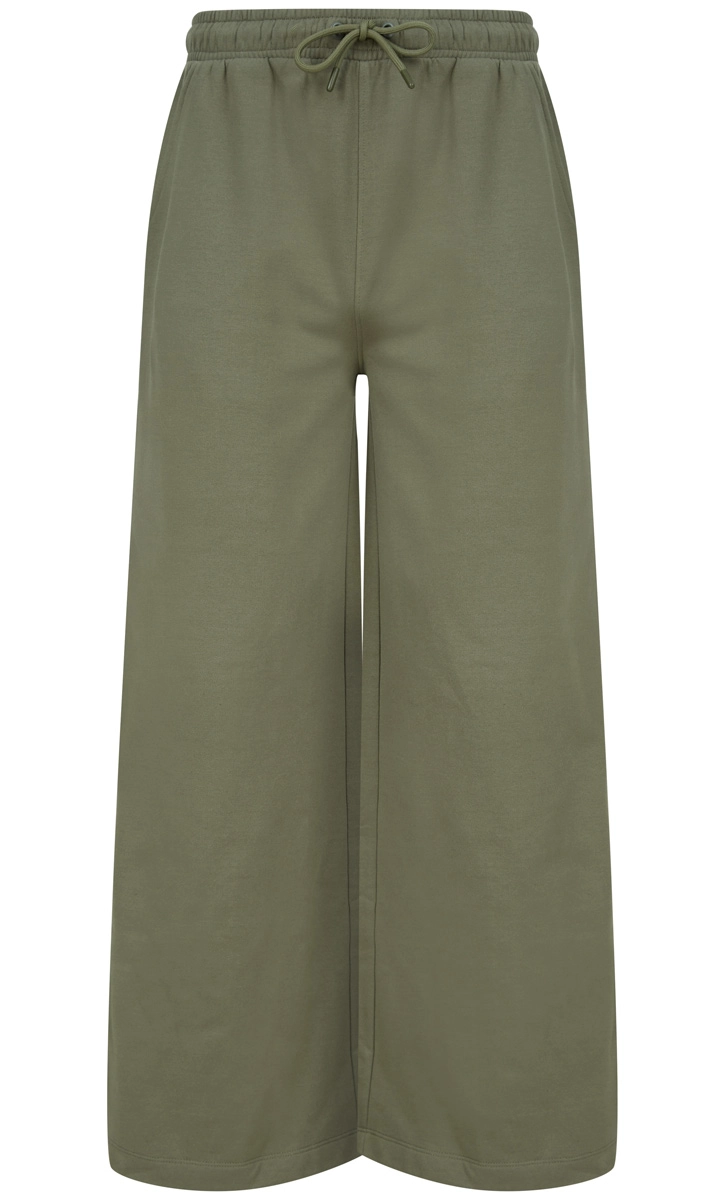 SkinniFit Womens Sustainable Fashion Wide Leg Joggers
