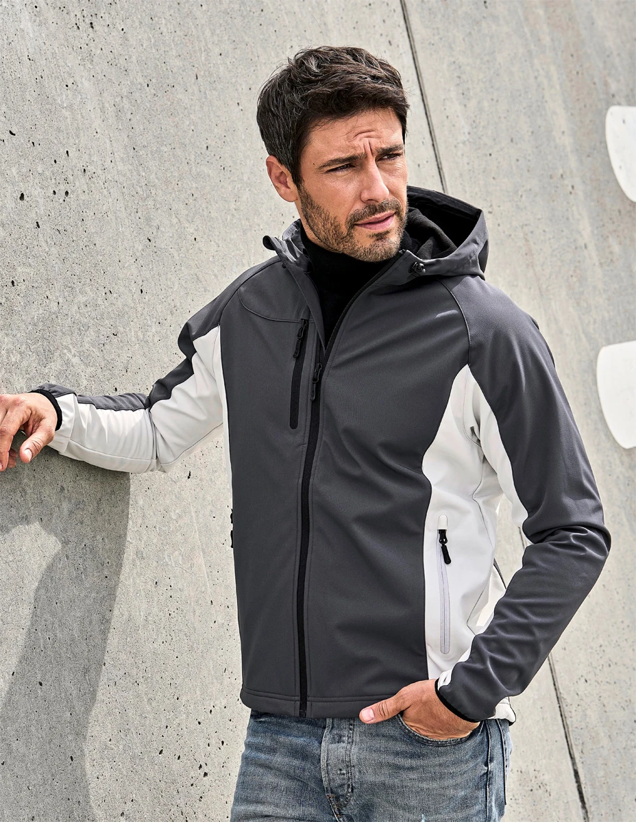 Tee Jays Mens Hooded Lightweight Performance Softshell Jacket