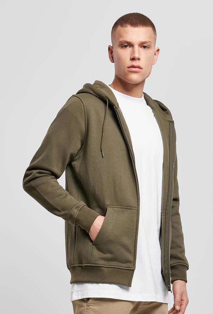 Build Your Brand Heavy Zip Hoody
