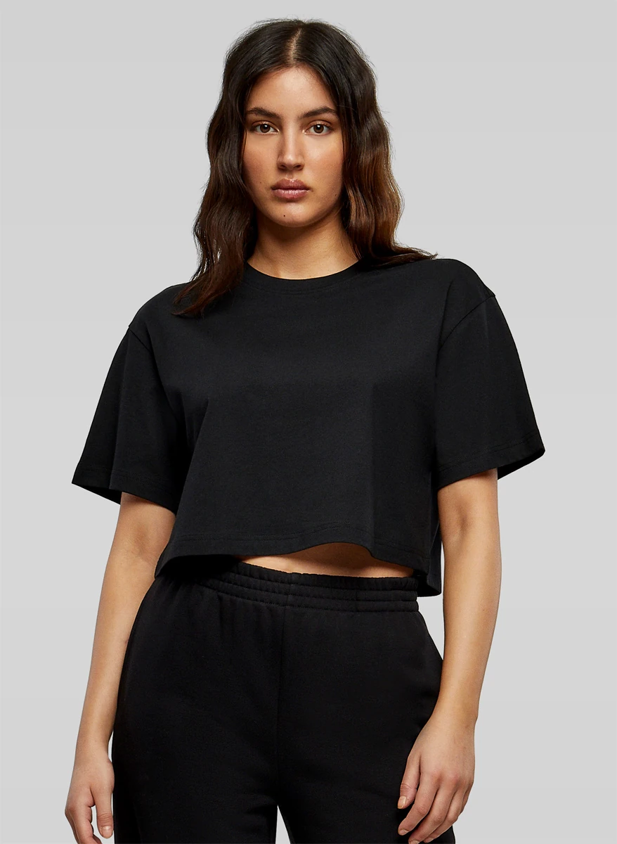 Build Your Brand Ladies Short Oversized Tee