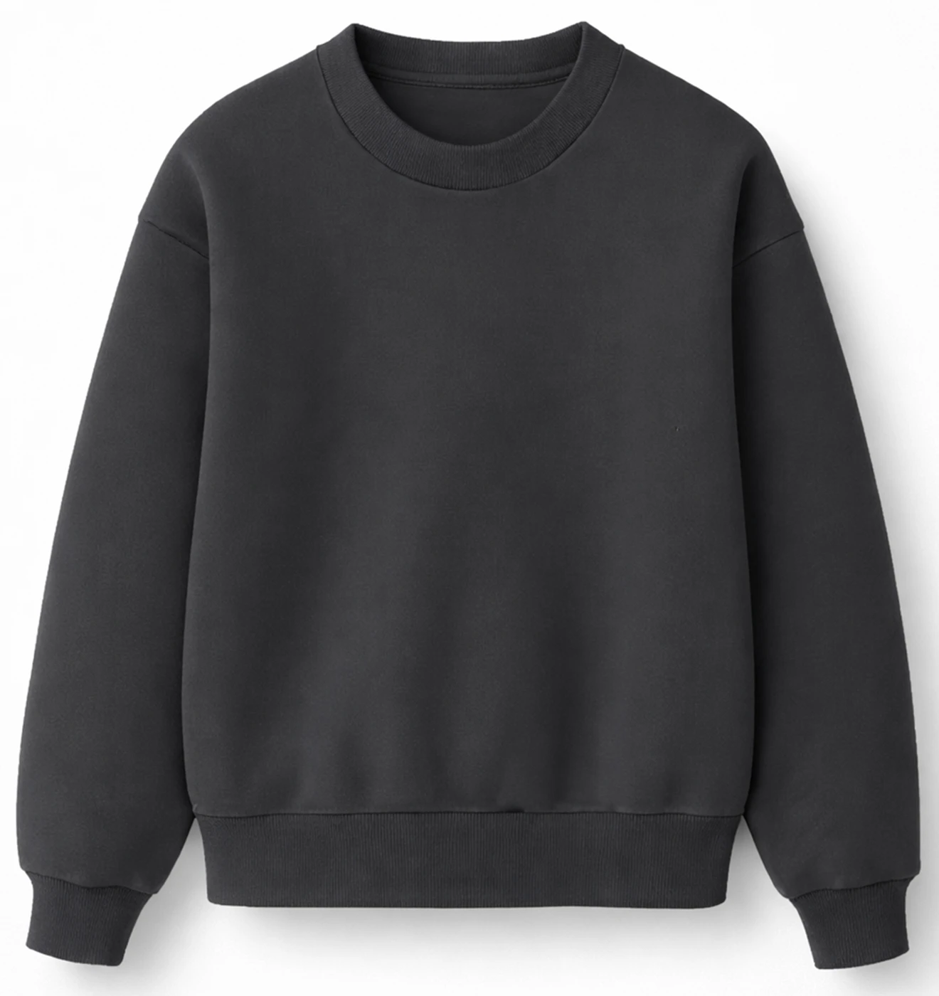 das bild zeigt ein dunkelgraues sweatshirt, modell Levi von Oltex