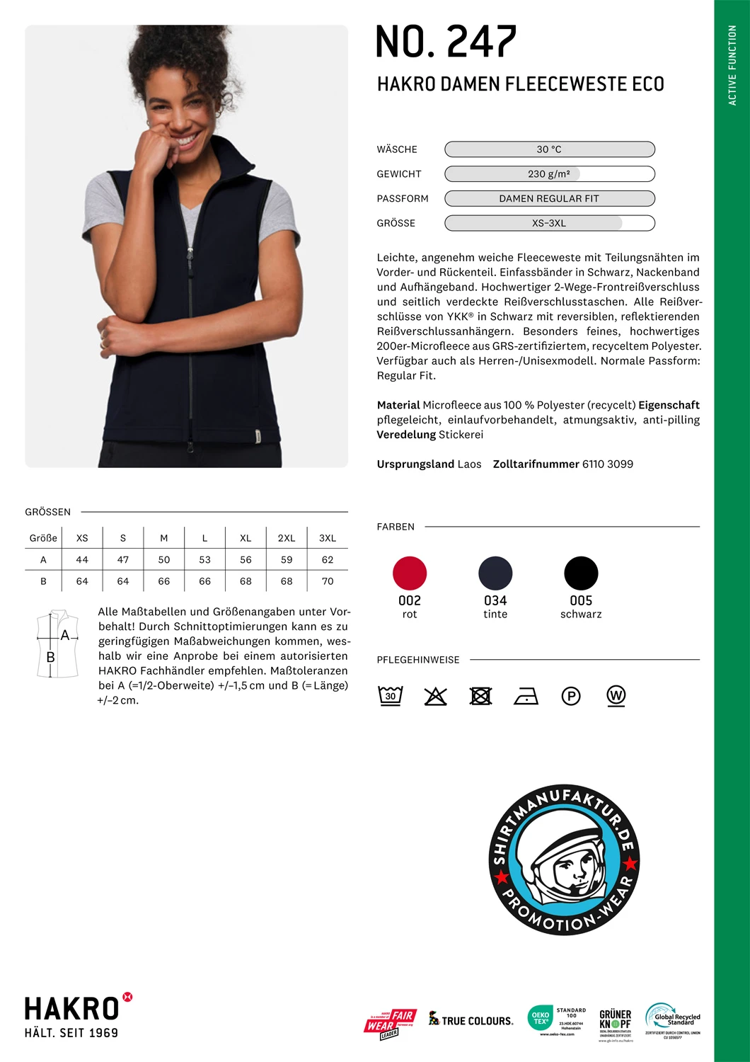 Hakro Ladies Fleece Vest Eco Hakro Ladies Fleece Vest Eco