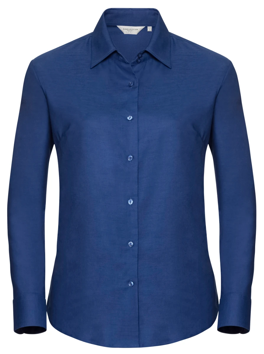 Russell Ladies Long Sleeve Tailored Oxford Blouse