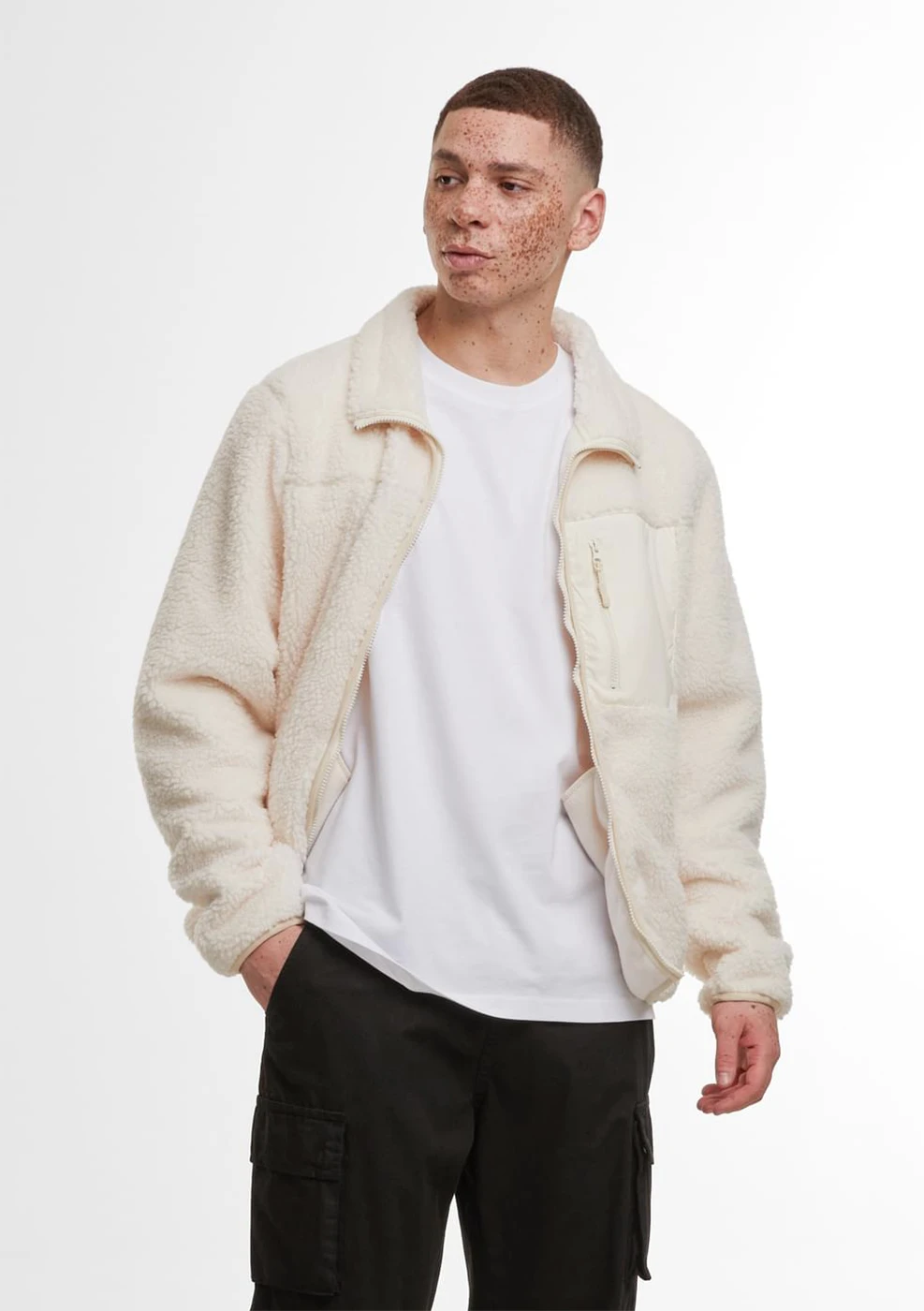 Build Your Brand Bonded Sherpa Jacket Build Your Brand Bonded Sherpa Jacket